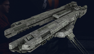 The Advanced Vanir as it appears in the Delta Canopis ship requisition menu. note: no rust.