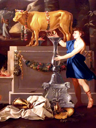 Aaron and golden calf