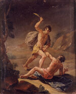 Cain kills Abel