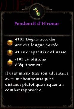 Pendentif d'Hironar