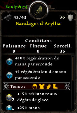 Bandages d'Aryllia