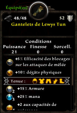 Gantelets de Lewys Tun