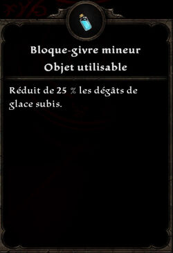 Bloque-givre mineur