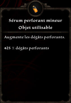 Sérum perforant mineur