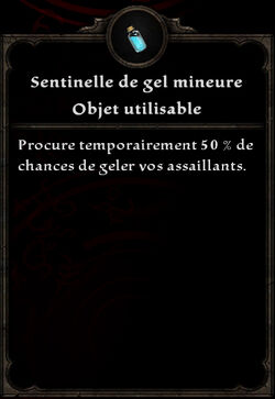 Sentinelle de gel mineure