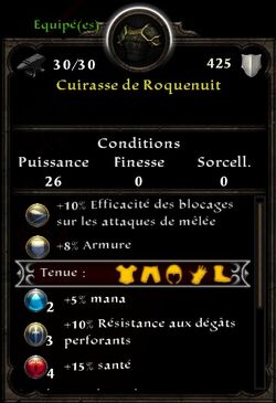Cuirasse Roquenuit