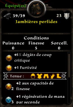 Jambières perfides