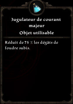 Jugulateur de courant majeur