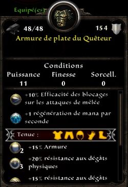 Armure engagés