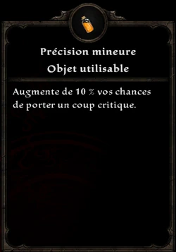 Précision mineure
