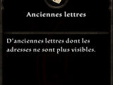 Anciennes lettres