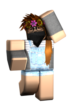 Roblox // GFX Girl With a Adidas and Flowers transparent background PNG  clipart