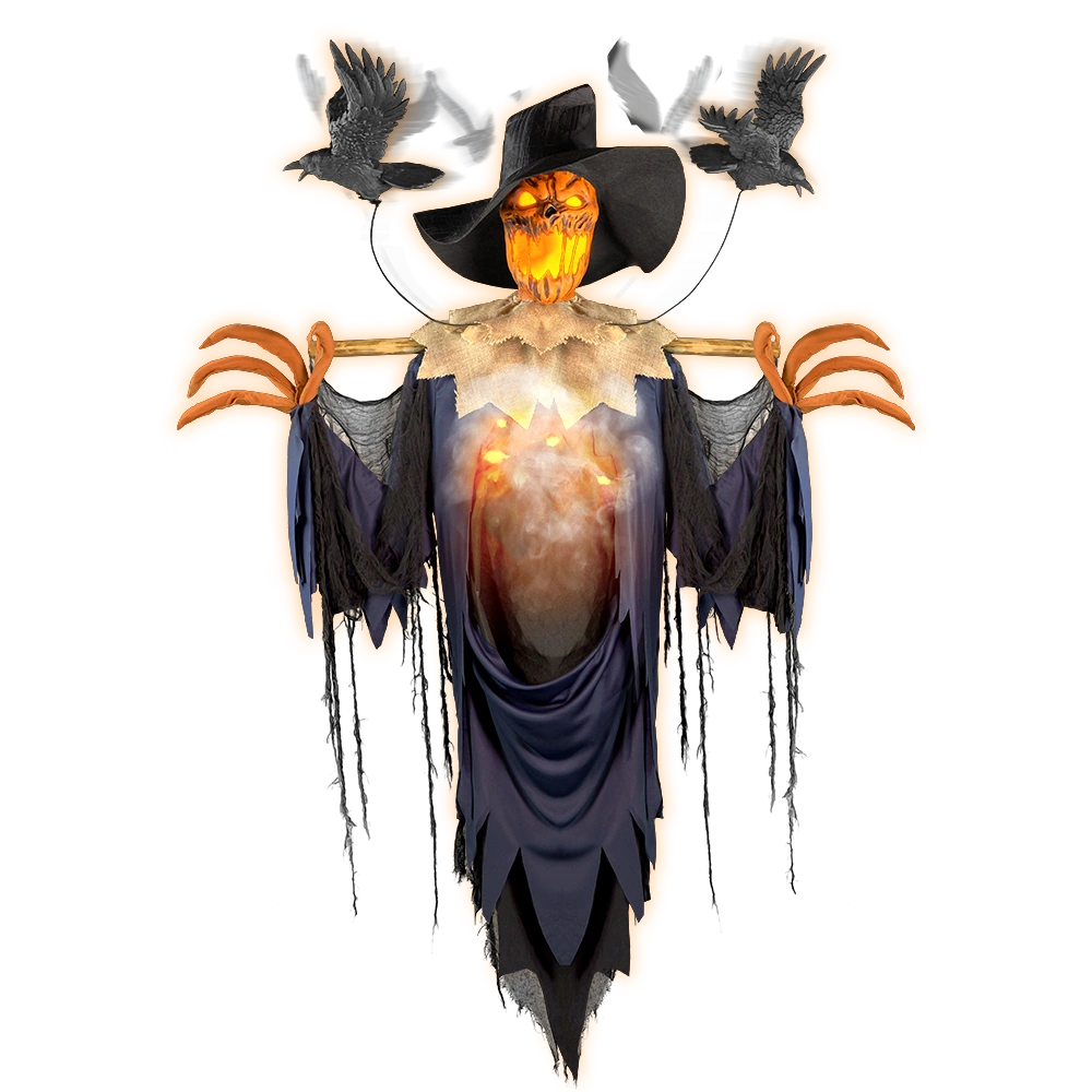 LED Animated Raven Scarecrow Big Lots Halloween Wiki Fandom