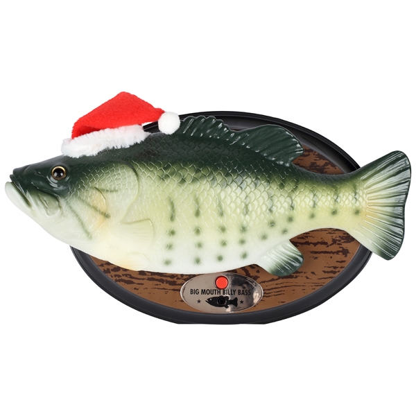【希少】BIG MOUTH BILLY BASS Xmas限定版 Big Mouth Billy Bass Sings for The Holidays Gemmy 1999 Santa