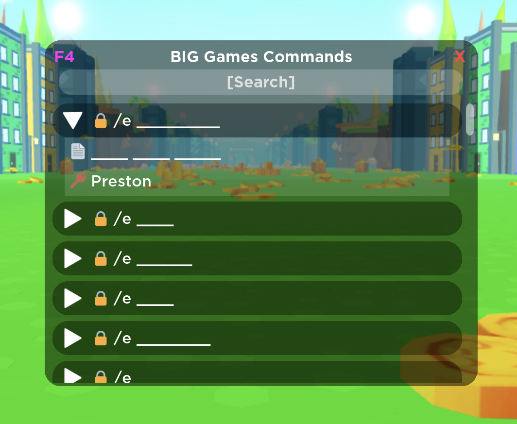 BIG Games Staff Controls, BIG Games Wiki