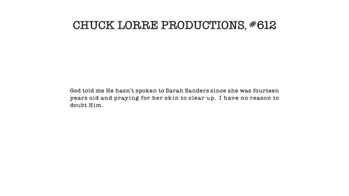 Chuck Lorre Productions, #612
