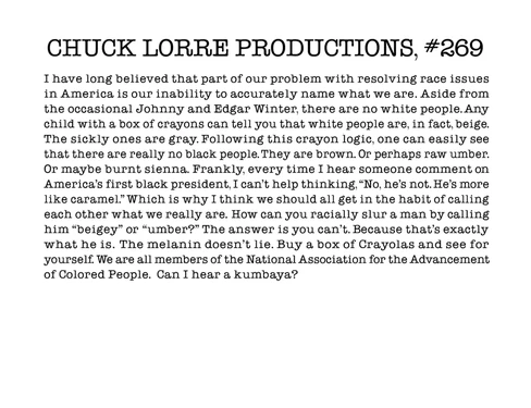 Chuck Lorre Productions, #269.