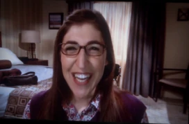 Amy excited after Sheldon names the asteroid after her.