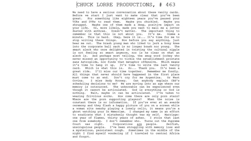 Chuck Lorre Productions, #463
