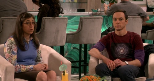 Discussing Lenny's marriage problems.