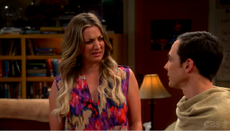 Penny giving Sheldon a new look.