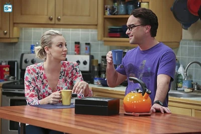 Watching Sheldon's interview.