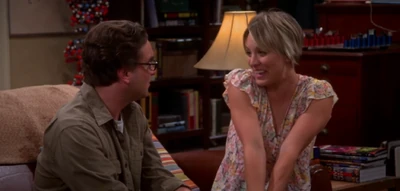 Giggling since she is getting married.