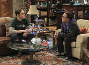 Sheldon and Leonard talking about their girlfriends.