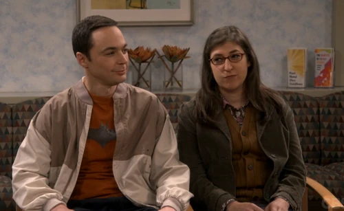 Sheldon and Amy waiting.