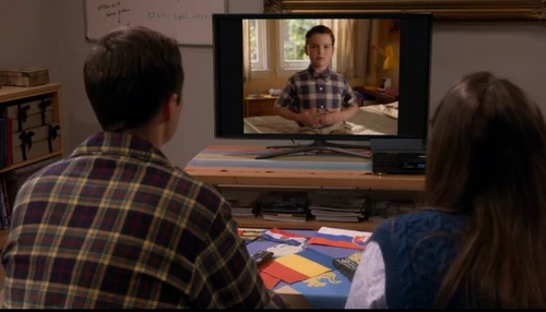 Watching young Sheldon.