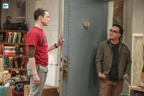 Leonard apologizing to Sheldon for lying to him.