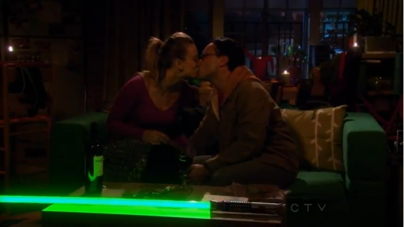 The Big Bang Theory Wiki Featured Images Kiss Over Lightsaber The Big Bang Theory Wiki Fandom Their first attempt at being a couple ended horribly, when penny dumped leonard very publicly. big bang theory wiki featured images