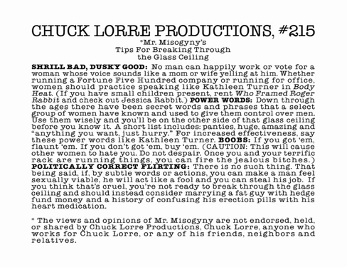 Chuck Lorre Productions, #215.
