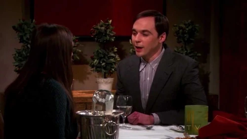 Telling Amy how he feels about her.
