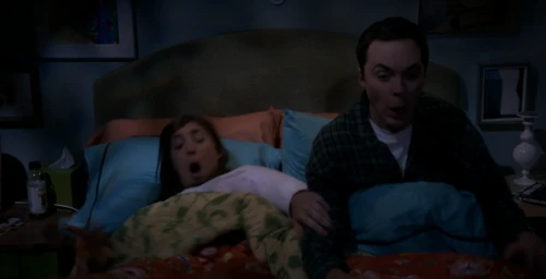 Waking up from a nightmare.