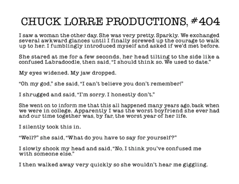 Chuck Lorre Productions, #404.