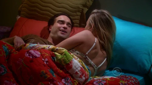 In bed for the first time together.