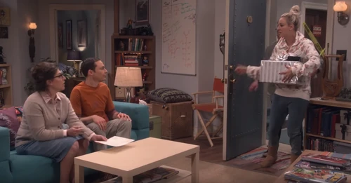 With wedding presents sent to their apartment.