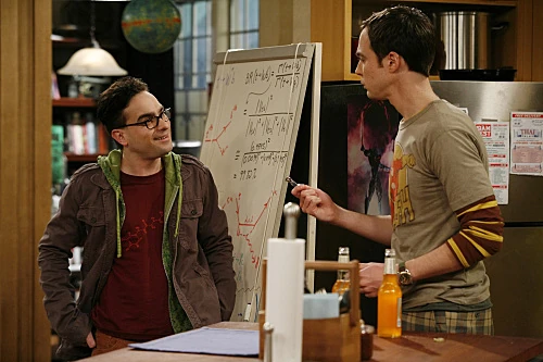 Sheldon talking to Leonard.