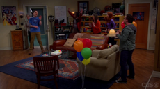 Sheldon's surprise.