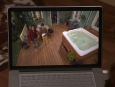 Drone watching Raj and Howard.