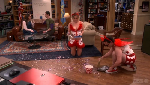 Sheldon makes them clean up their mess.