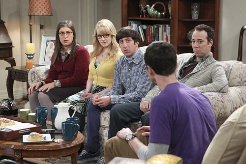 Sheldon accusing his friends of taking sides.