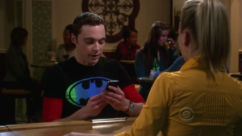 Sheldon visiting Penny's bar.