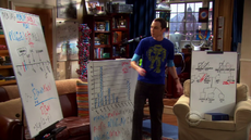 Sheldon figuring out his life expectancy.