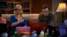 Bernadette shooting Sheldon.