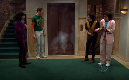 The elevator explodes.