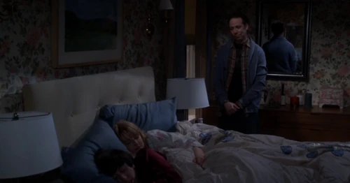 I miss this (Staring at the sleeping Wolowitzes.)