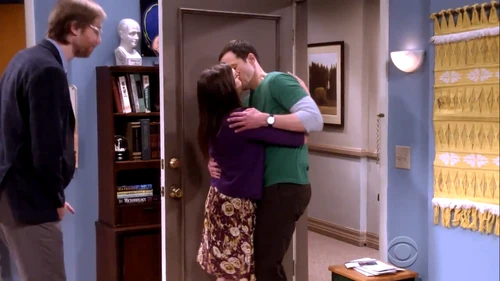 Reunion kiss.