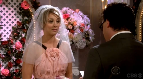 Leonard readings his scientific vows to a surprised Penny.